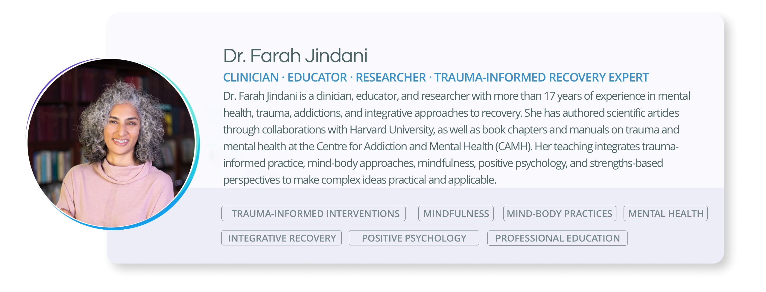 Dr. Farah Jindani