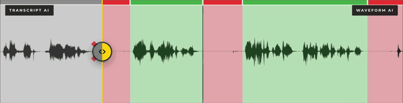 Waveform AI versus transcript AI silence detection comparison