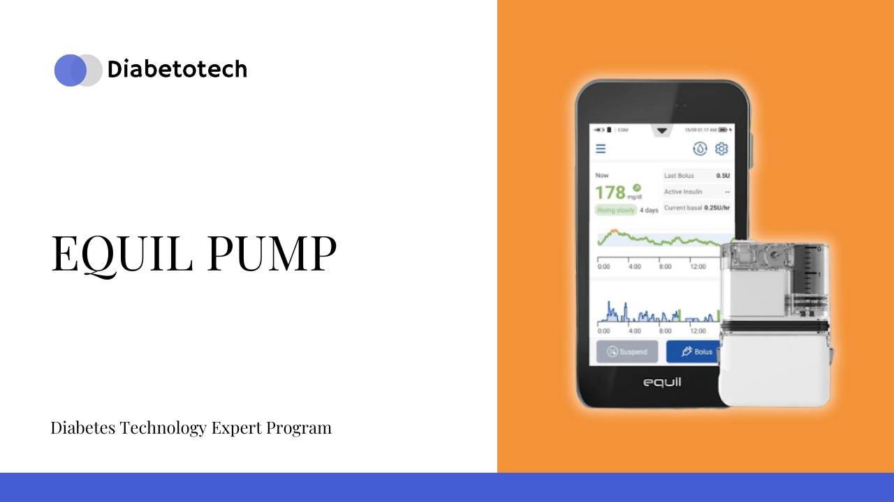 Equol Machine Equil Pump Training Course | Continuous Glucose Monitor