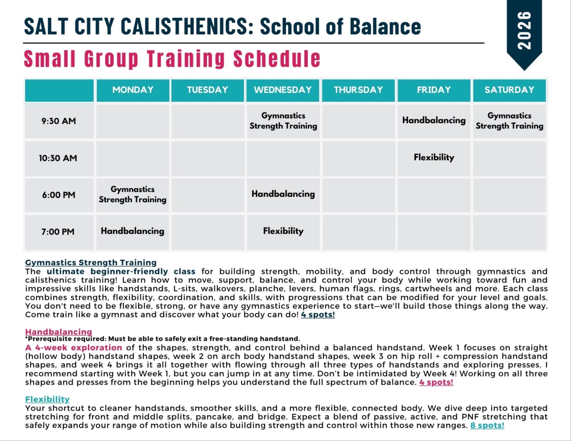 Salt Lake City Adult Gymnastics & Calisthenics Gym
