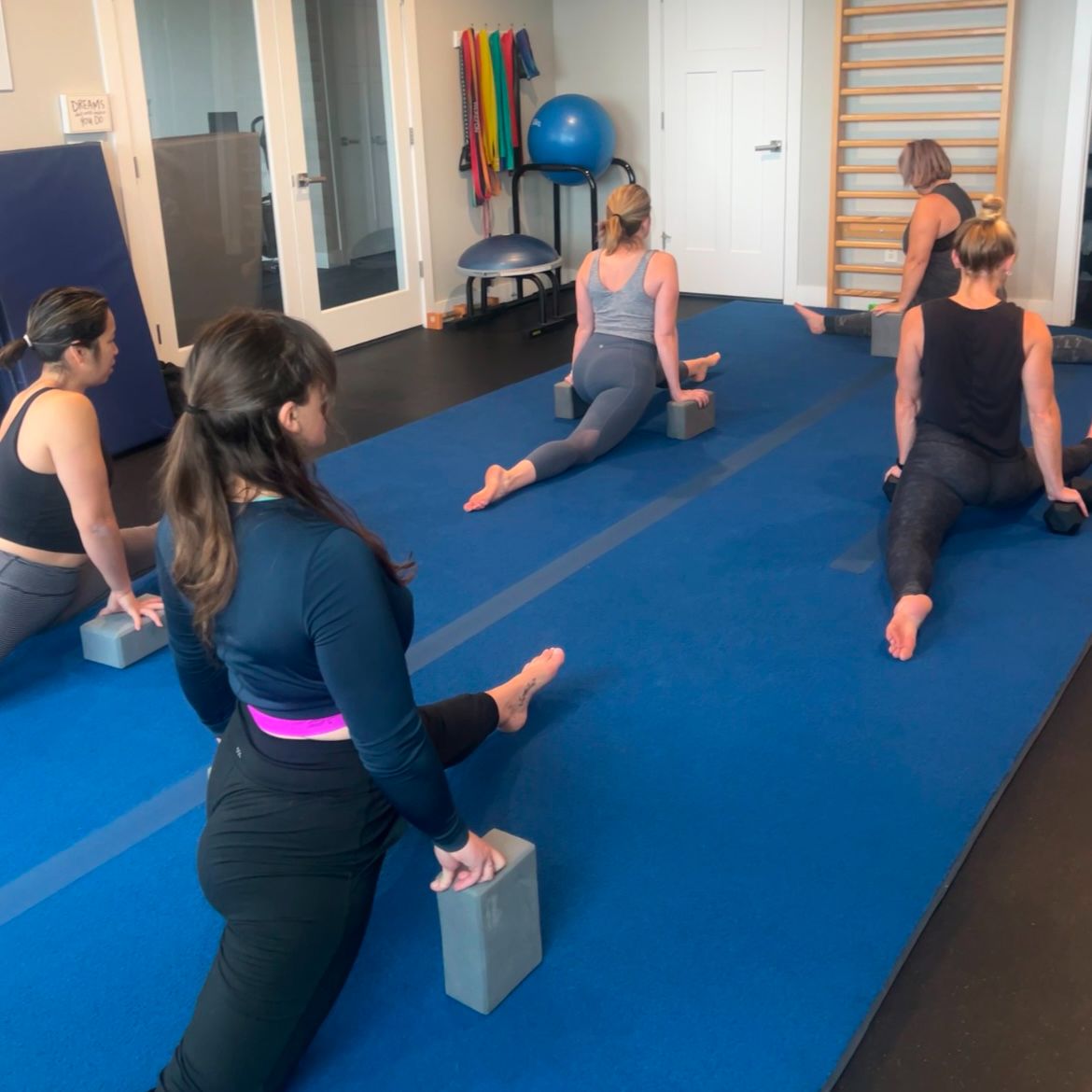Adult gymnastics class at Salt City Calisthenics in Salt Lake City, Utah