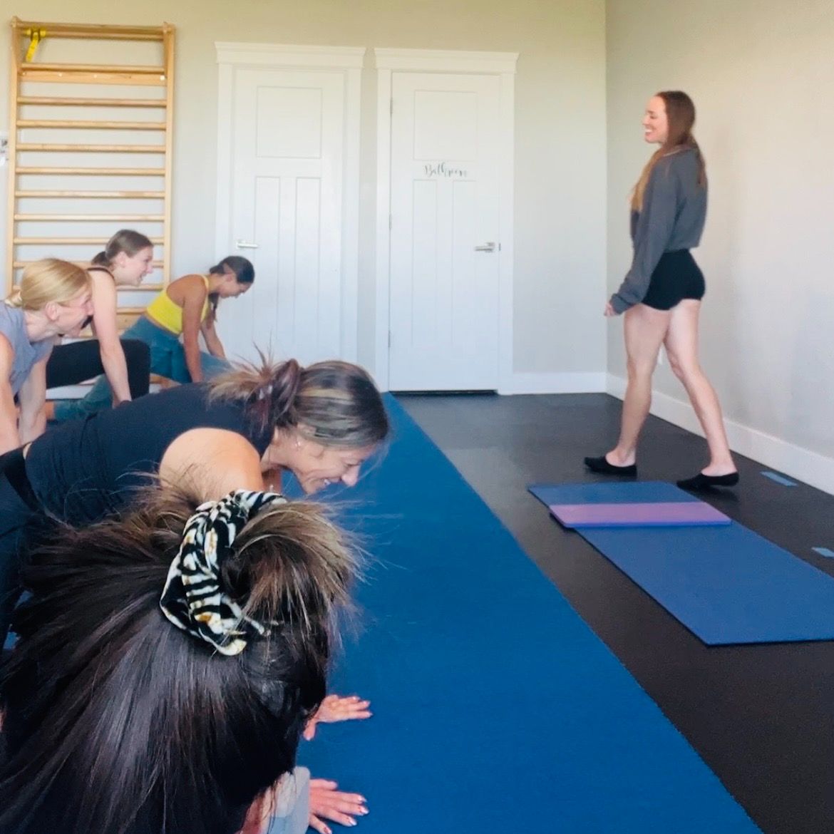 Adult gymnastics class at Salt City Calisthenics in Salt Lake City, Utah