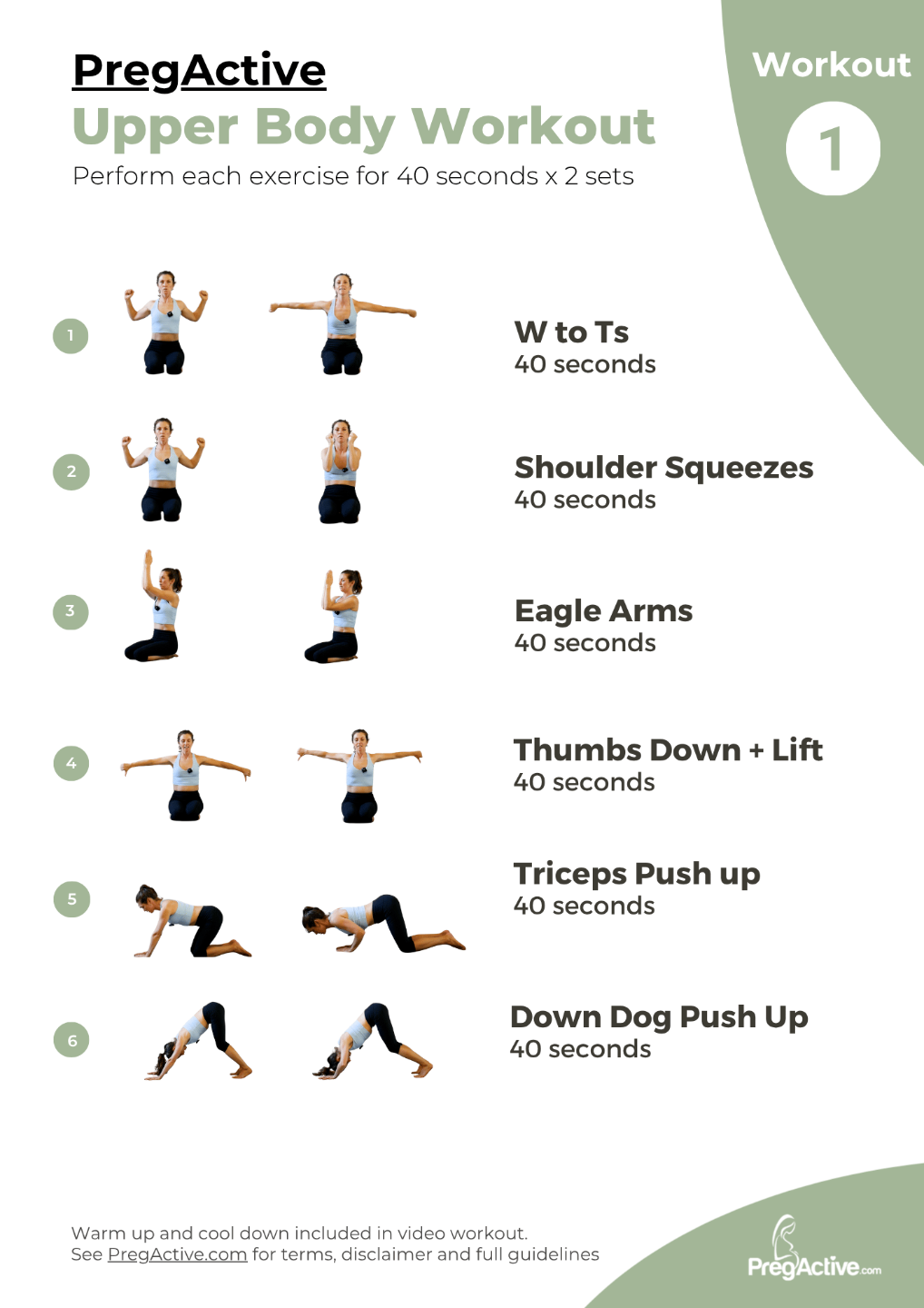 First Trimester Pregnancy Exercises Upper Body