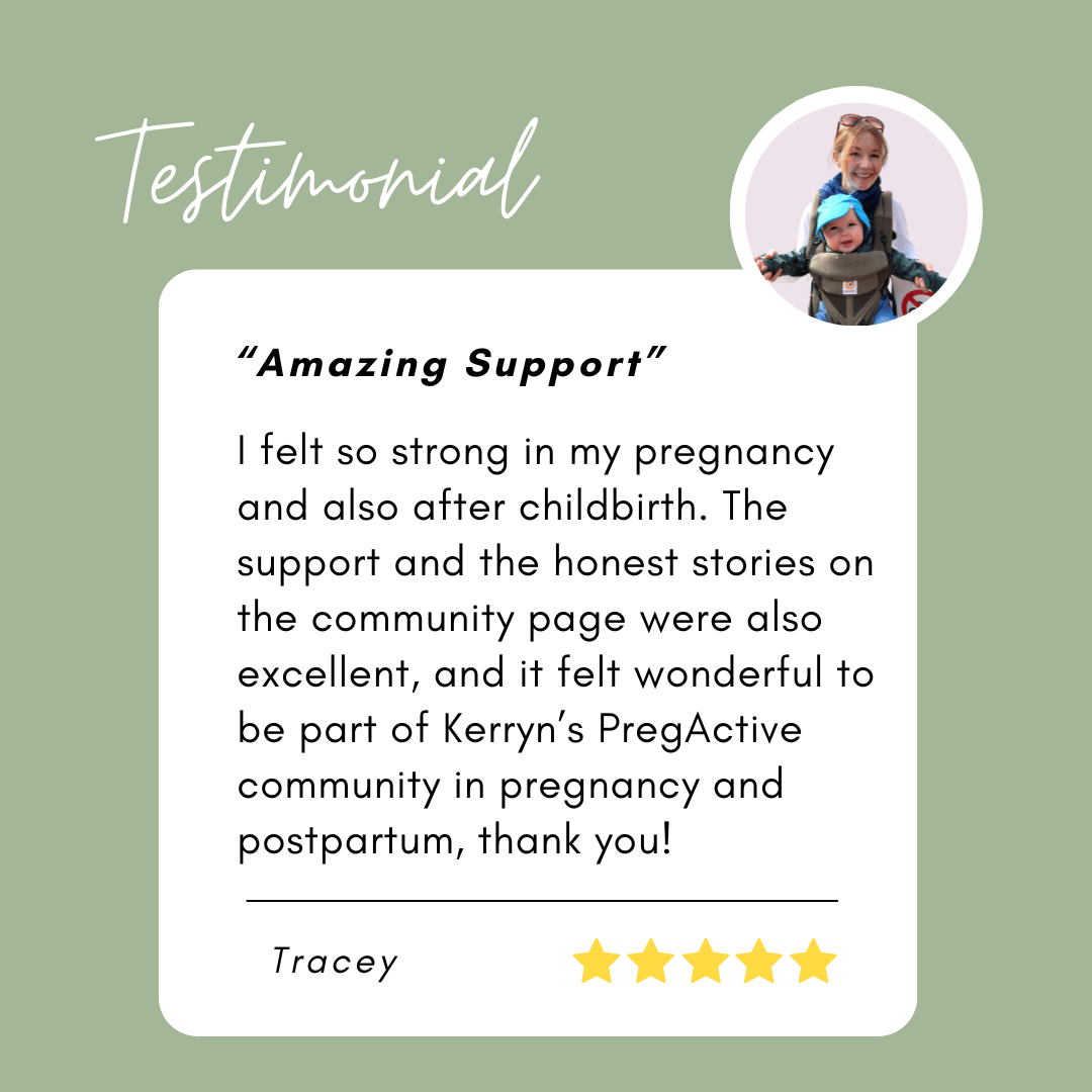 Pregactive testimonial Tracey