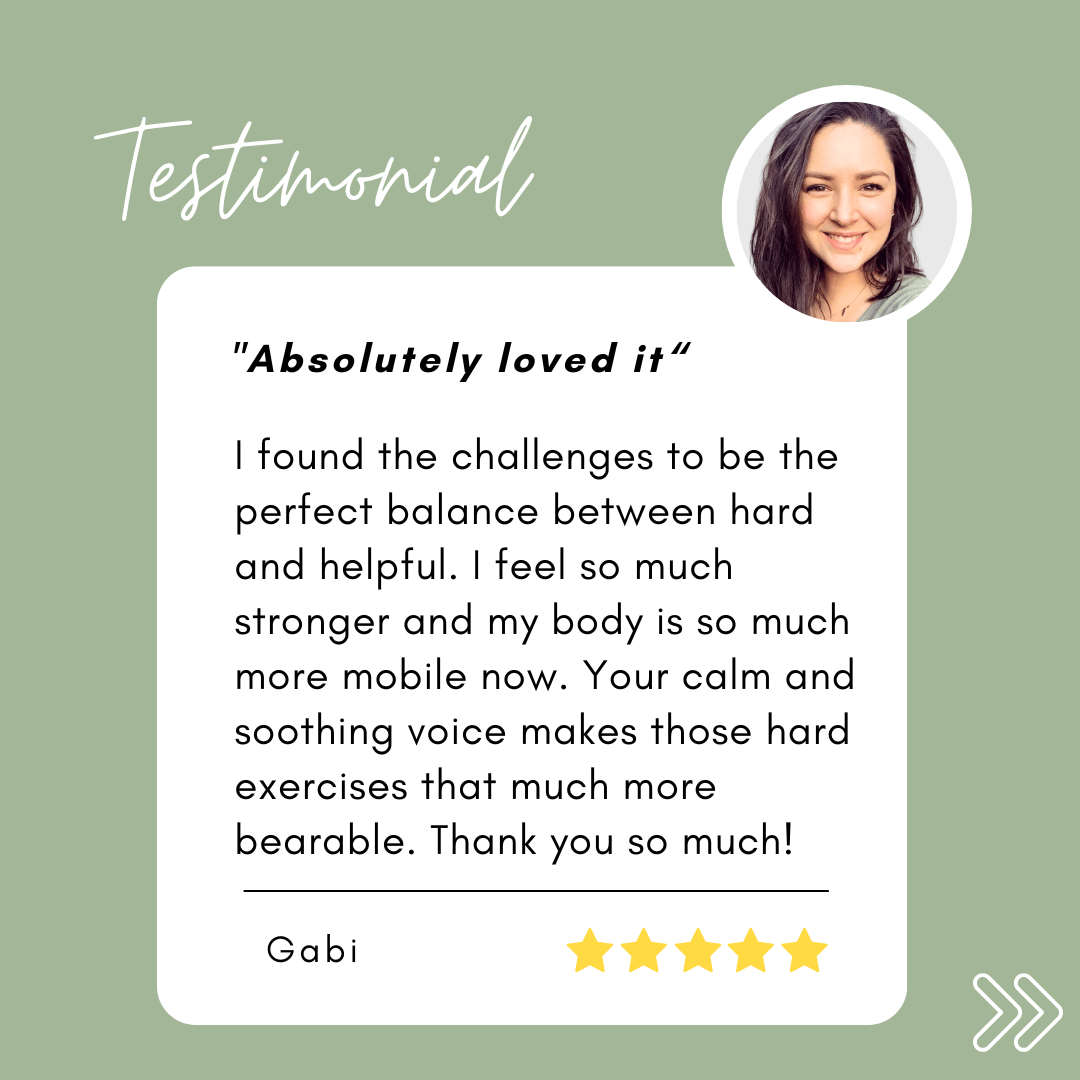 Pregactive testimonial Gabi