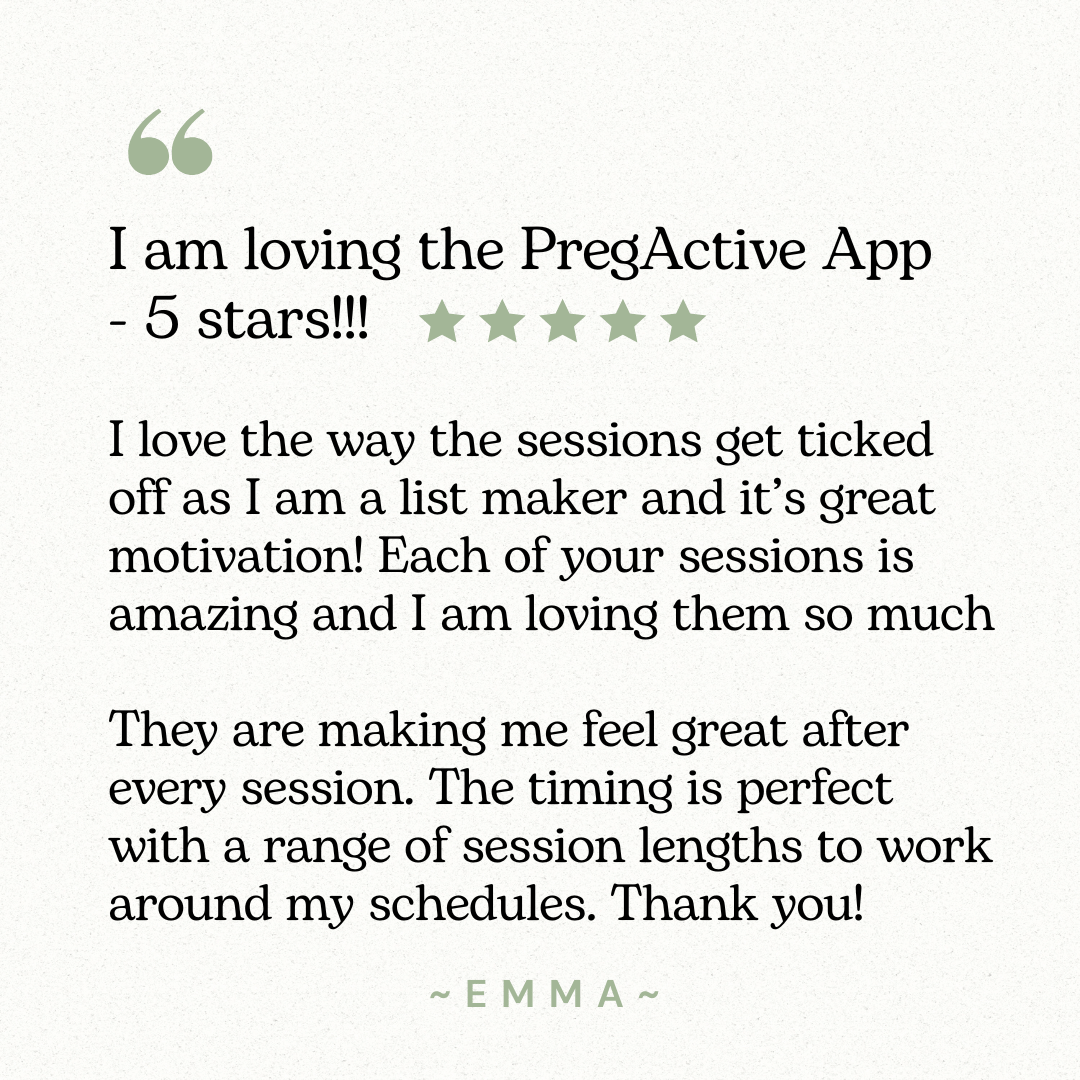 5 star Pregactive pelvic floor program review by Frances