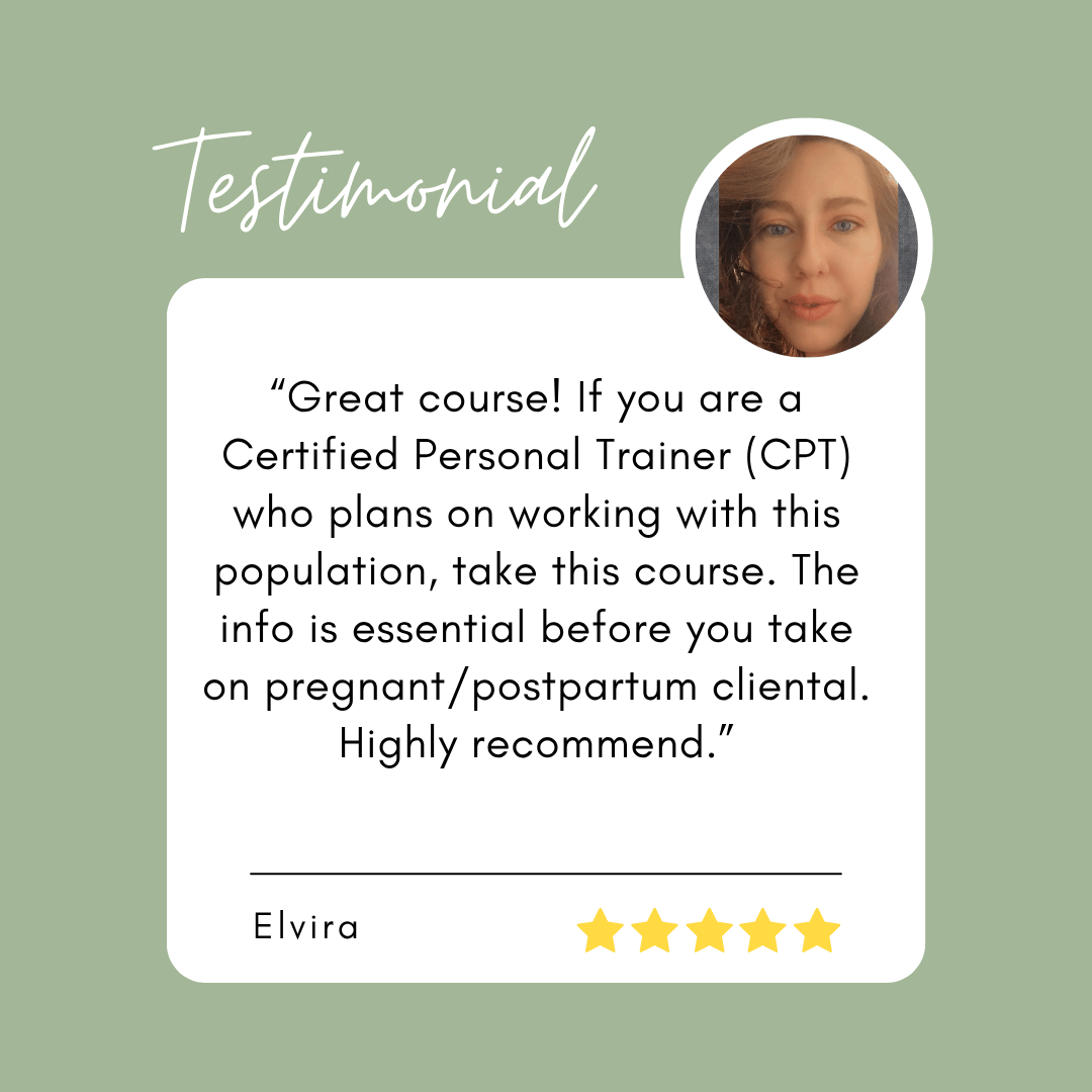 Pregavctive prenatal fitness course review by Elvira