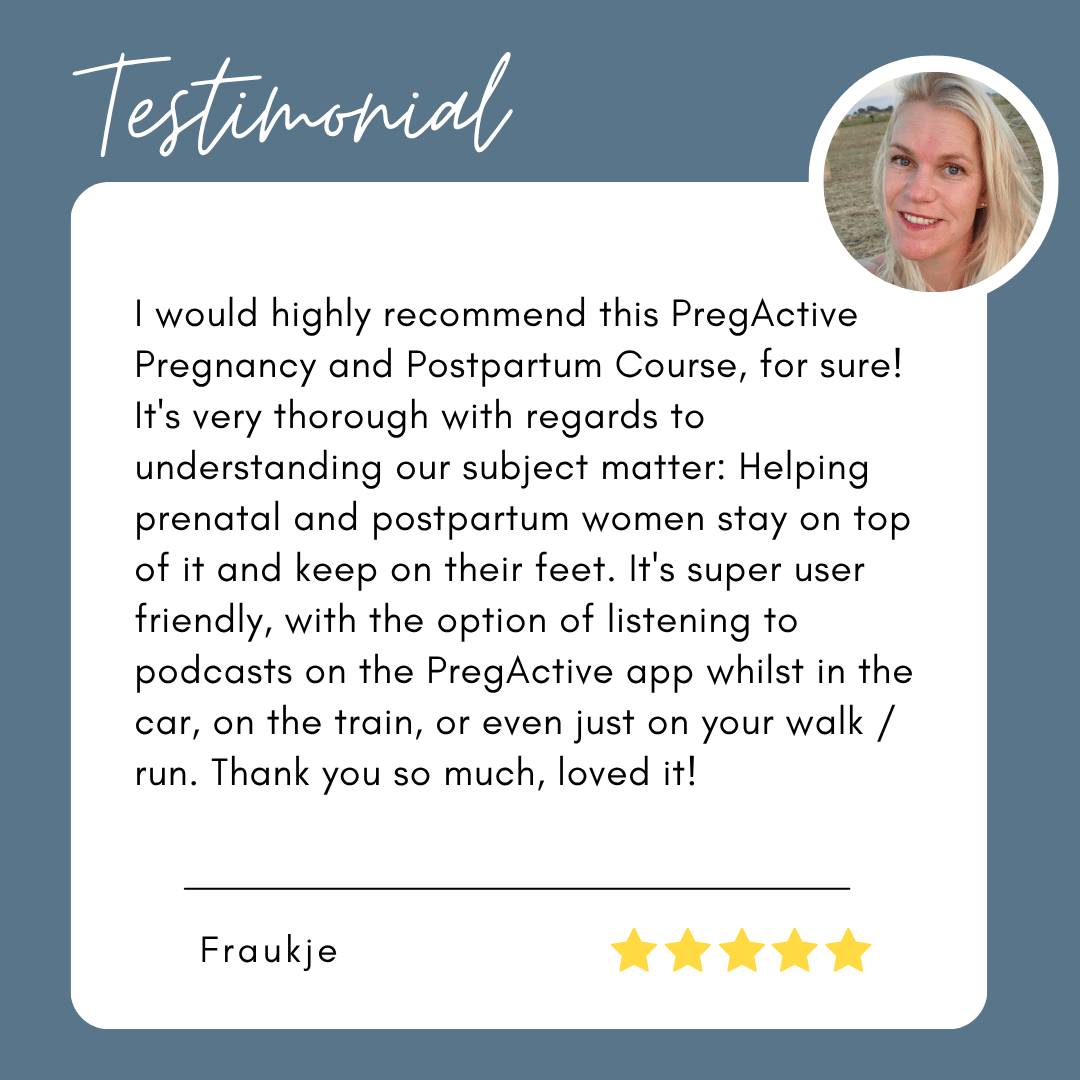 Become a Certified Prenatal & Postnatal Fitness Instructor