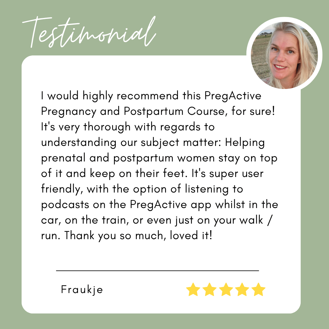 Become a Certified Prenatal & Postnatal Fitness Instructor