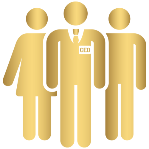 Group of people icon representing entrepreneurs consultants and leaders