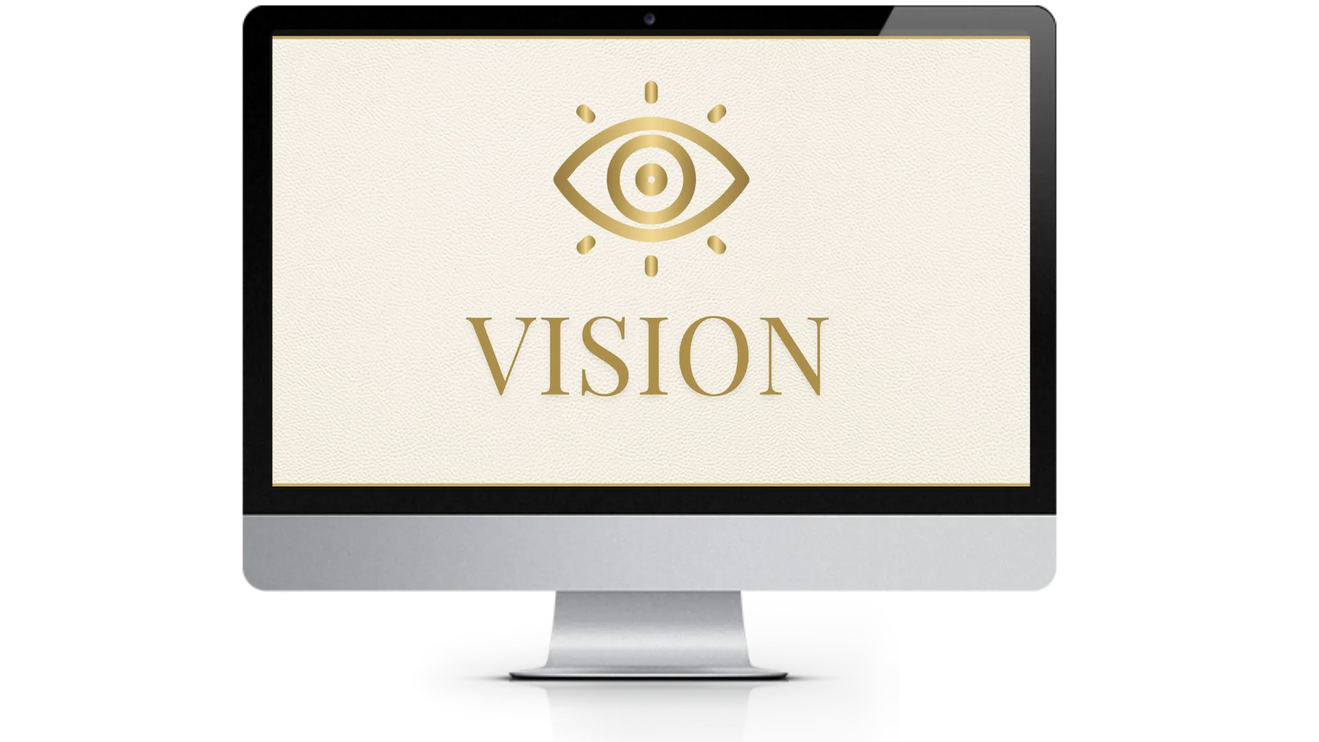 Week 1 Vision Reset with eye icon on computer screen