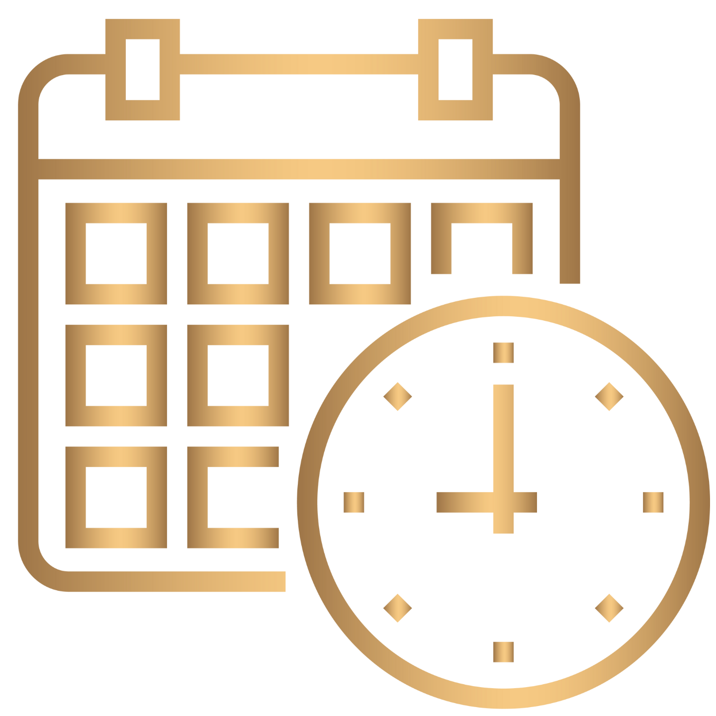 CALENDAR ICON GOLD