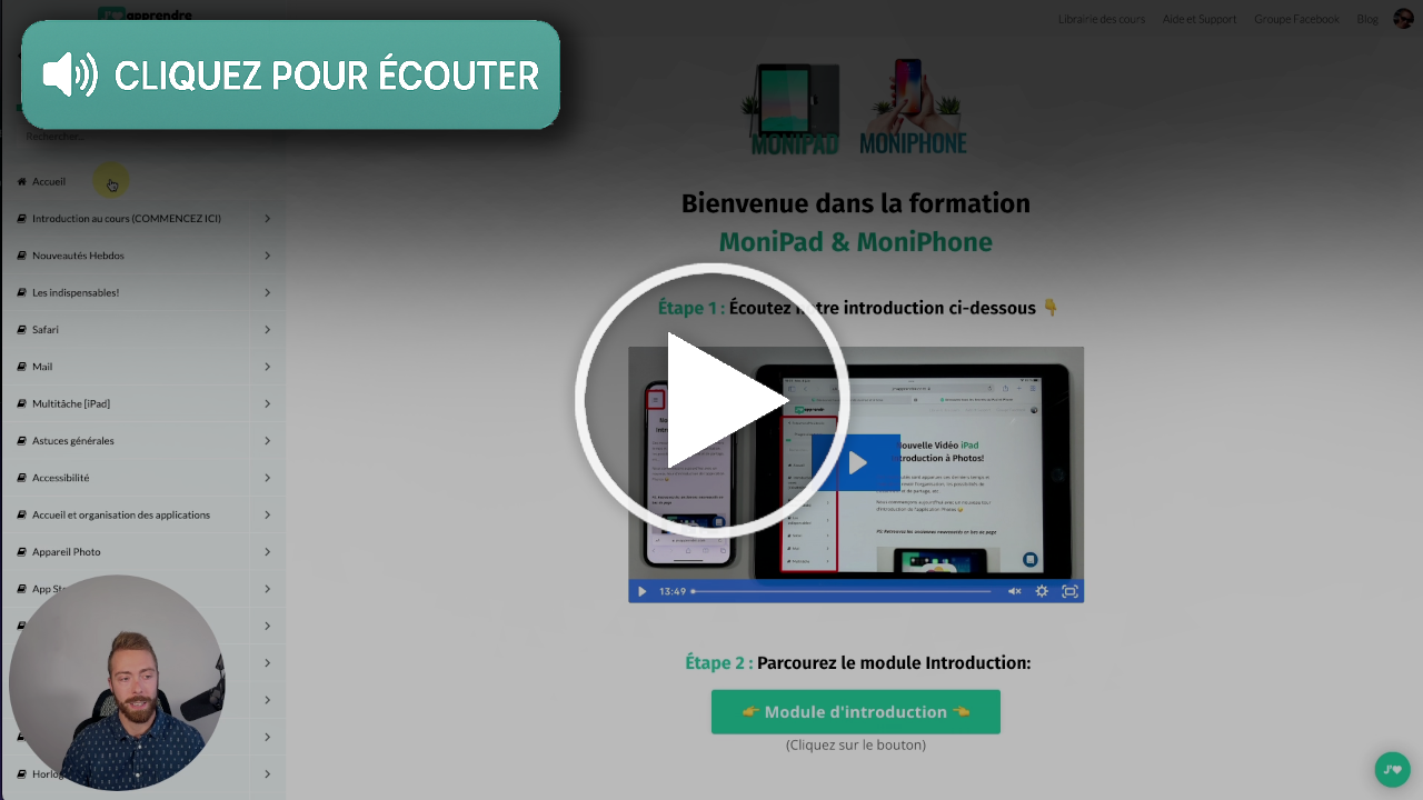 Xavier présente l'Académie en vidéo