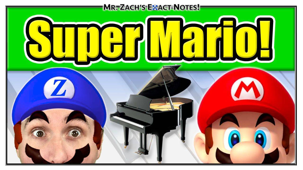 Super Mario Invincible Theme free piano lessons
