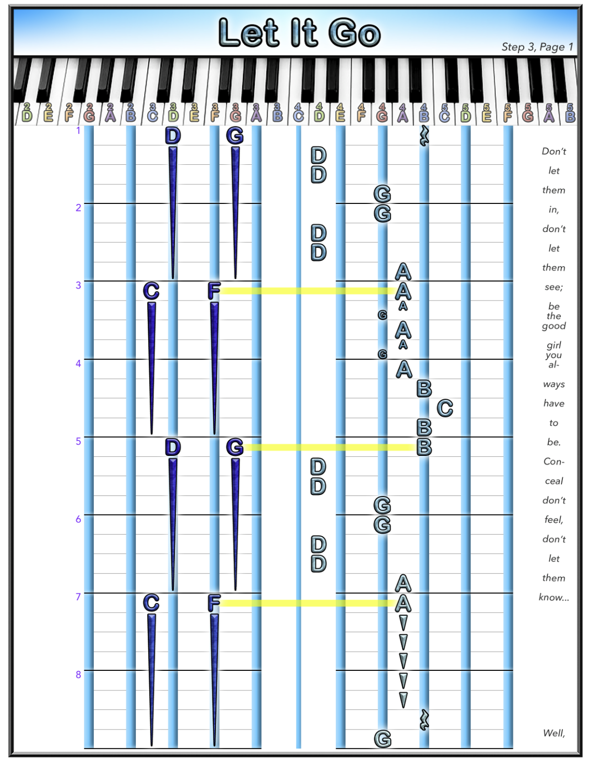 Let It Go Hard — Step 3 sheet music, page 1