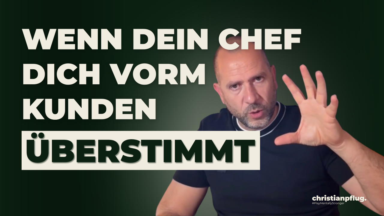 Dein Chef überstimmt dich vorm Kunden