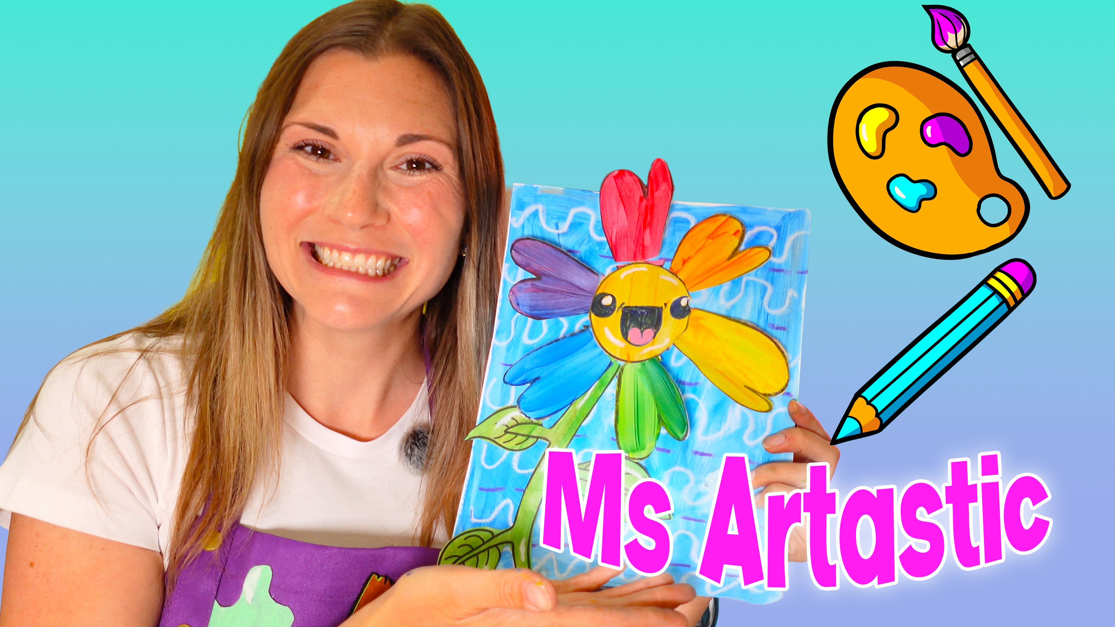 Teach Grade 1 students about the color wheel, primary colors, secondary colors, and color mixing with this engaging Color Wheel Flower Art Lesson included in the Artastic Collective Art Curriculum.