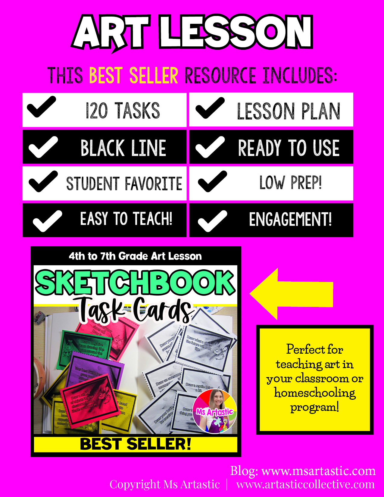 Sketchbook prompt task cards preview 4
