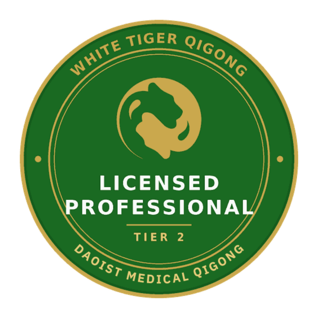 White Tiger Qigong Licensed Professional badge