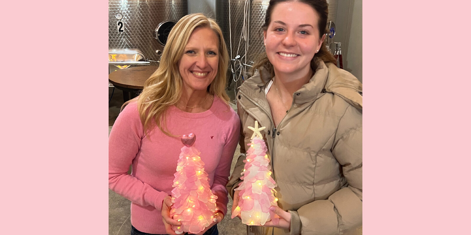 Galentine's handmade sea glass trees from Artist at Heart Cleveland