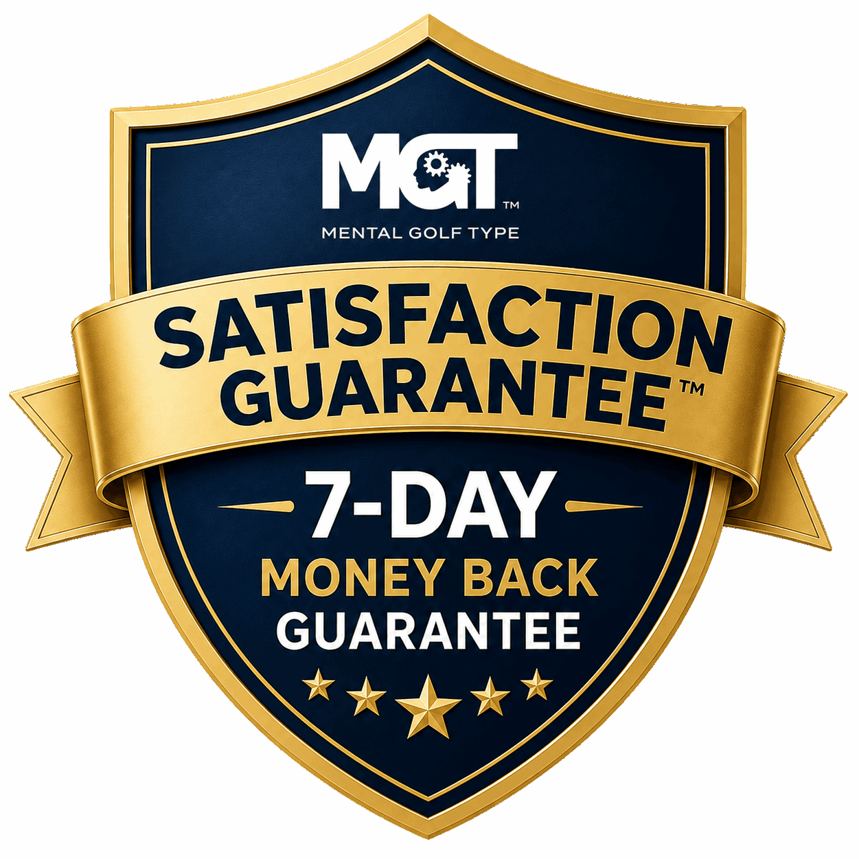 Mental Golf Type 7-Day Money-Back Guarantee