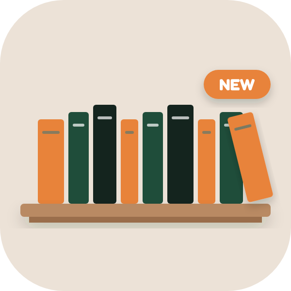 A shelf of lessons with a new one being added