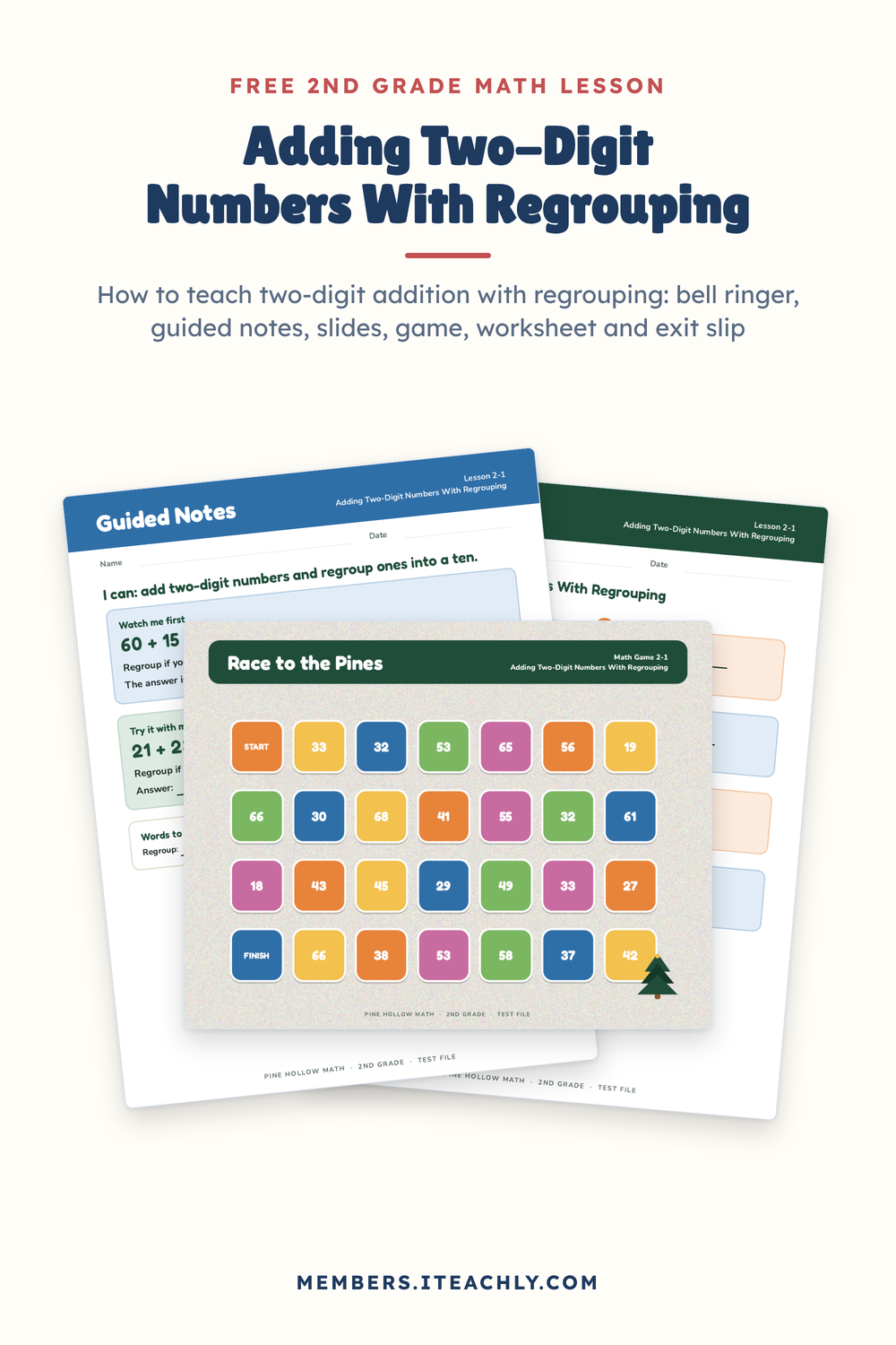 How to teach two digit addition with regrouping: a free 2nd grade lesson
