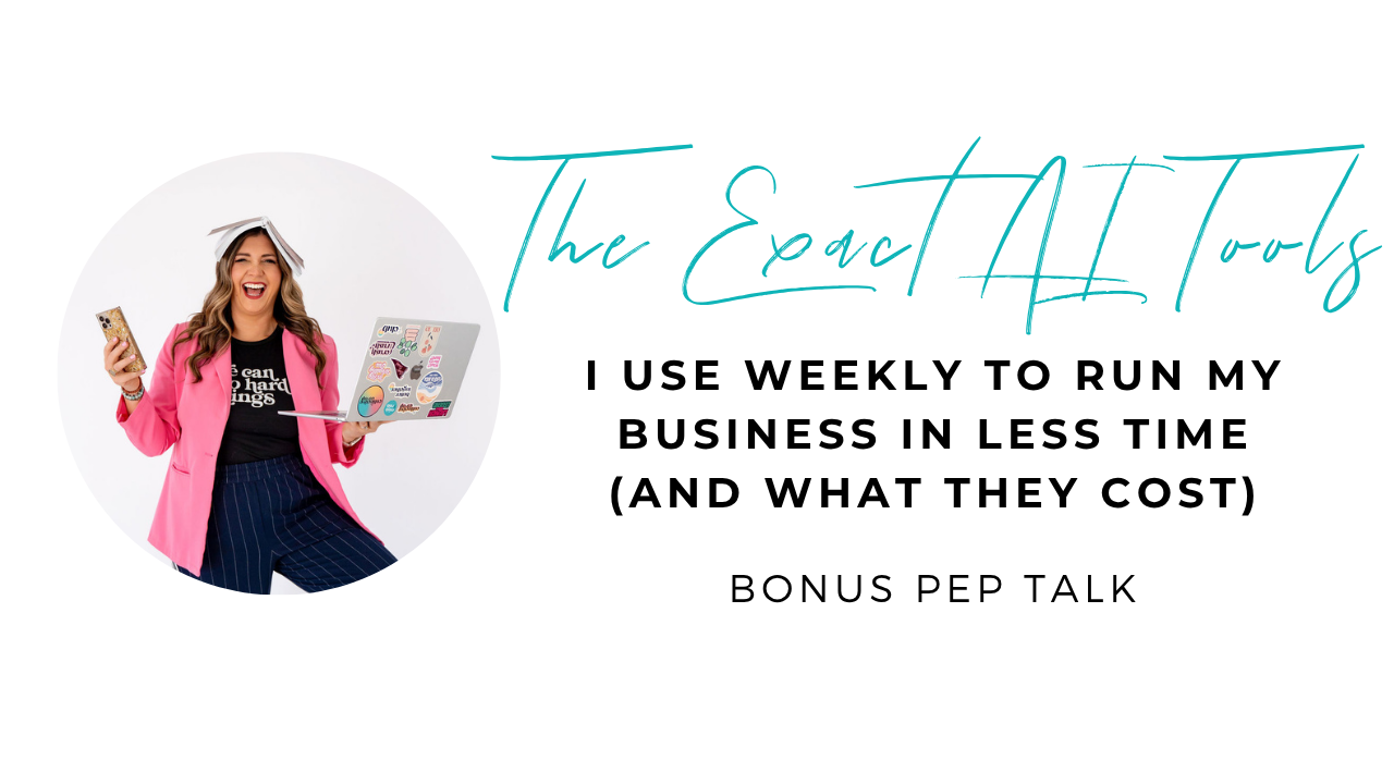 The Exact AI Tools I Use Weekly to Run My Business in Less Time (And What They Cost)