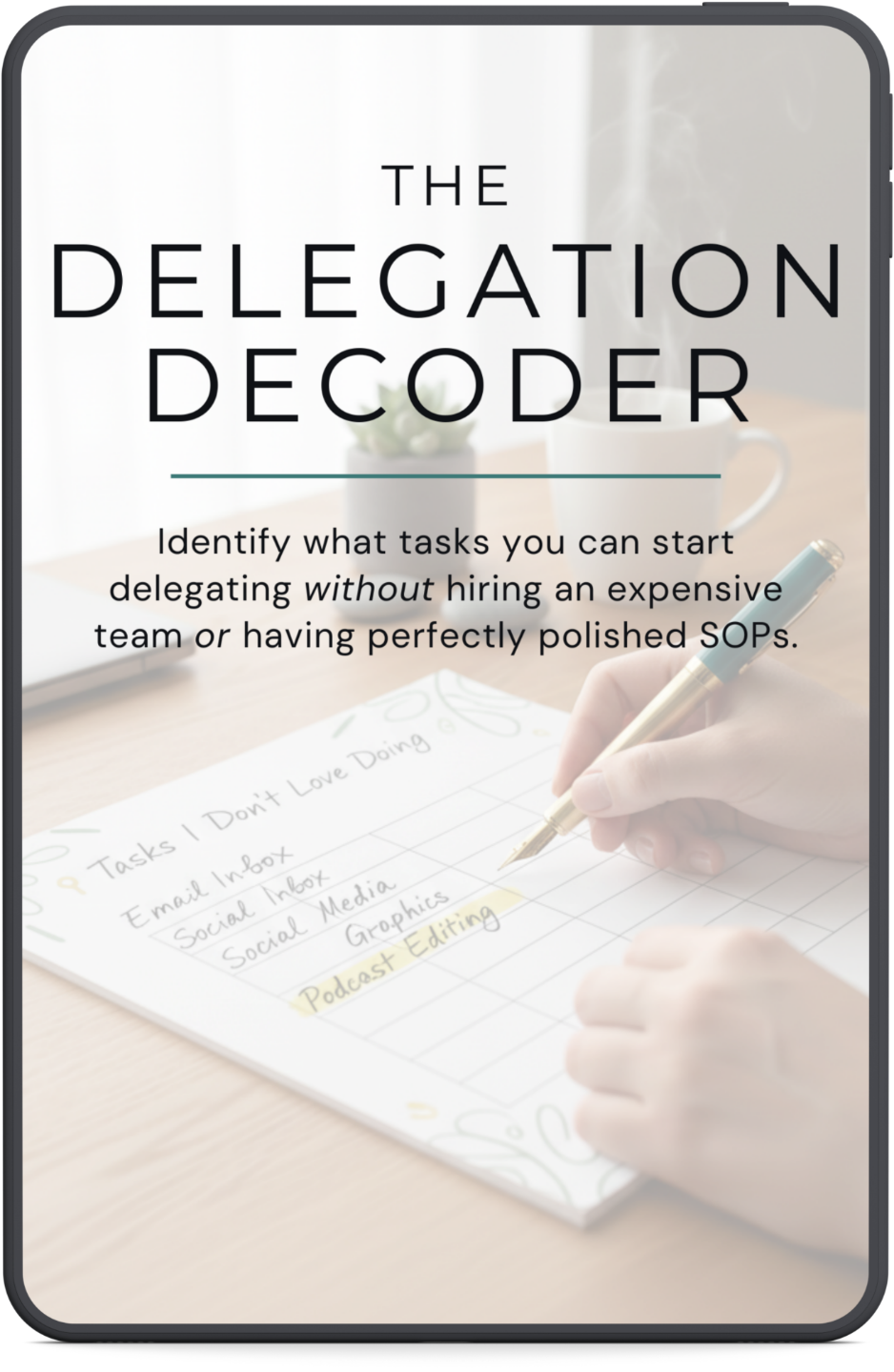 Delegation Decoder mockup