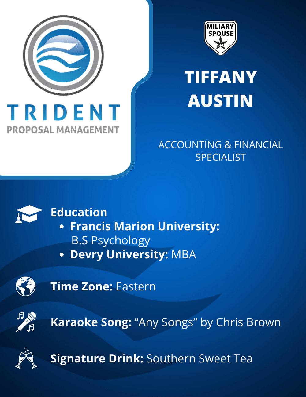 Photo of Hilary Lopez, Executive Assistant at Trident Proposal Management