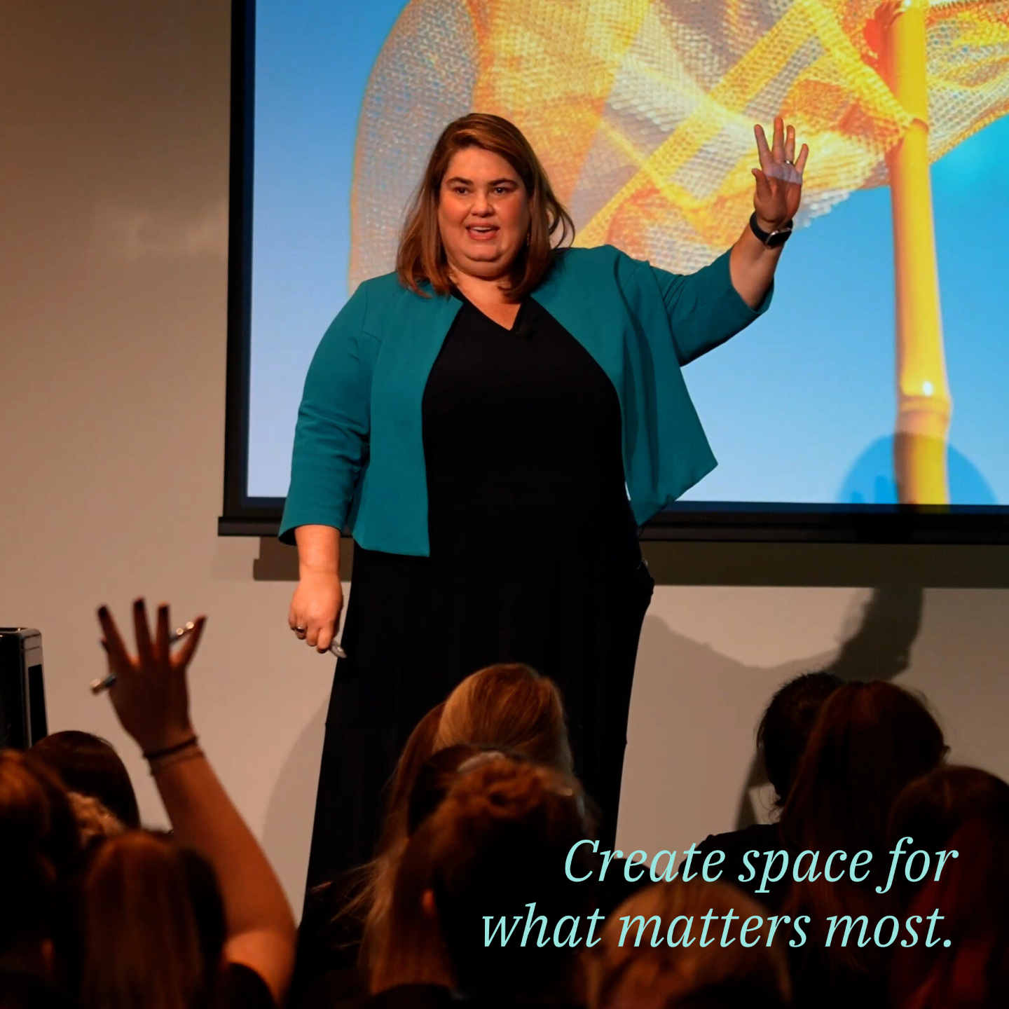 Meredith Wilson facilitating a culture leadership masterclass