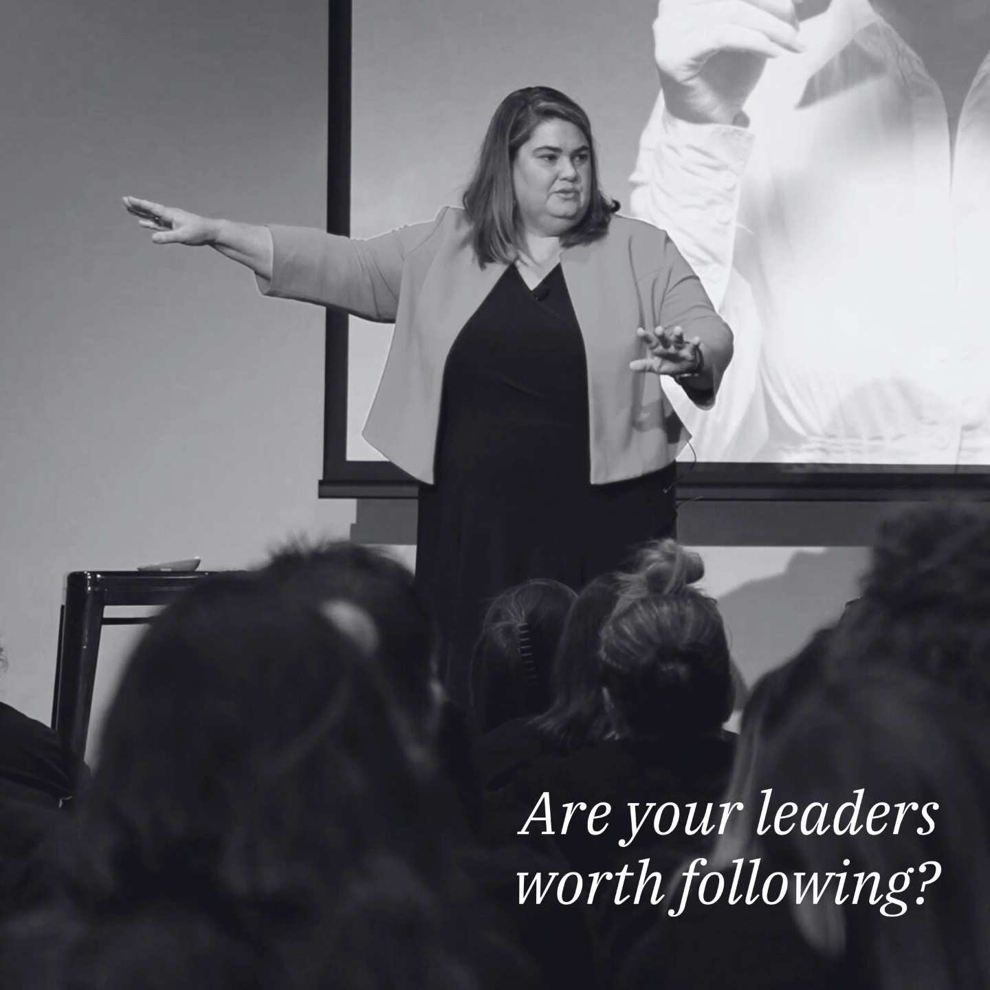 Meredith Wilson facilitating a culture leadership masterclass