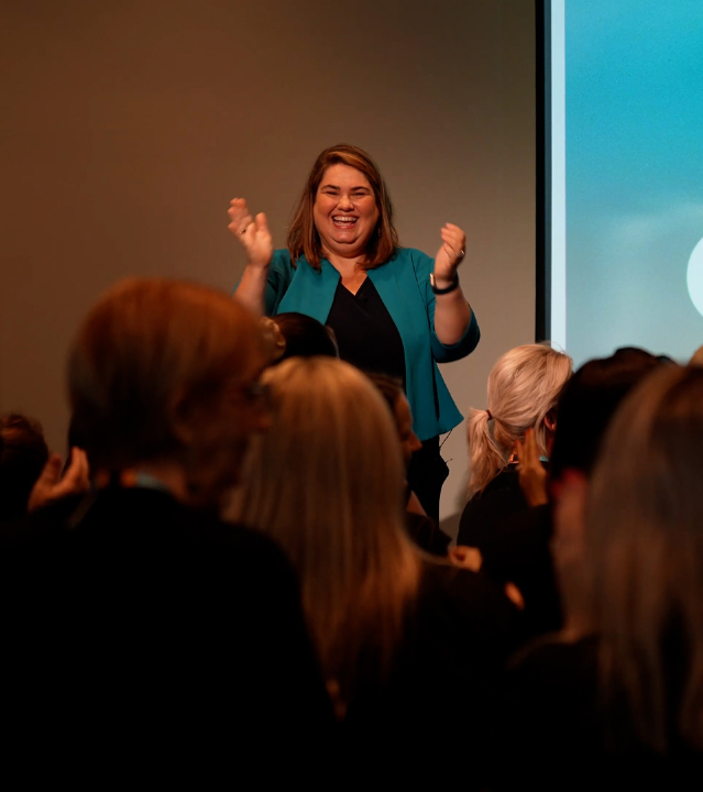 Meredith Wilson delivering a culture leadership masterclass