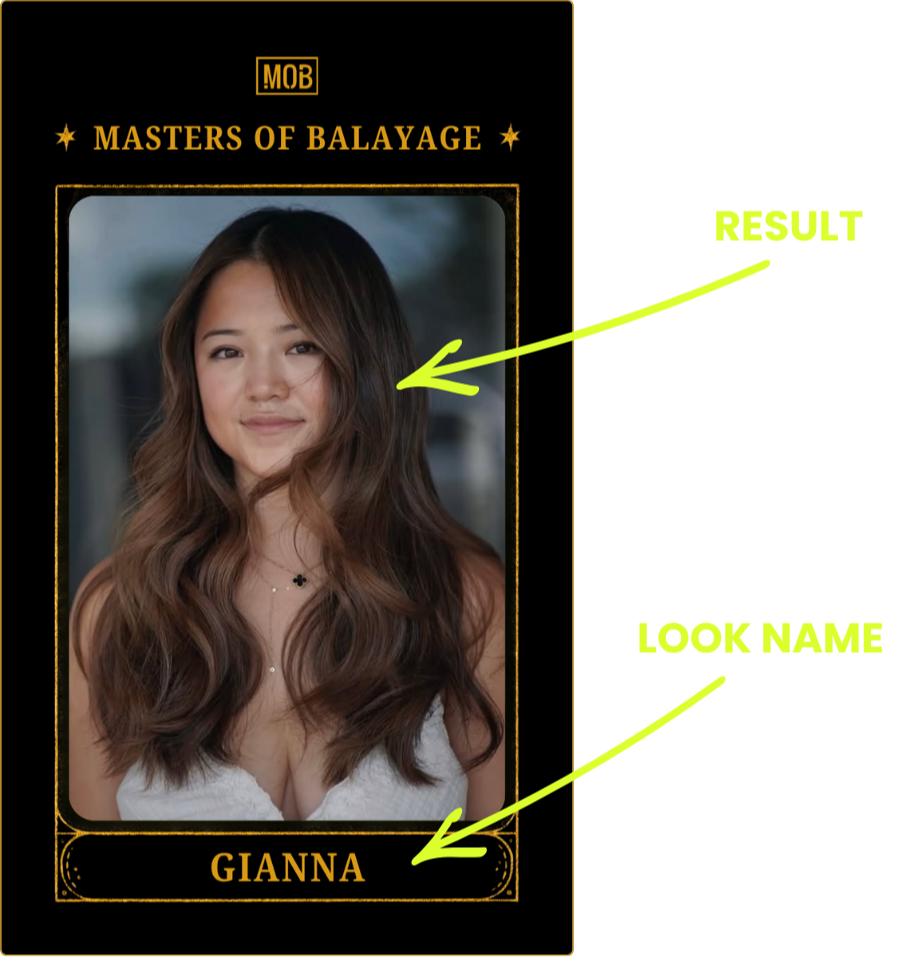 Card front — choose the look your client wants