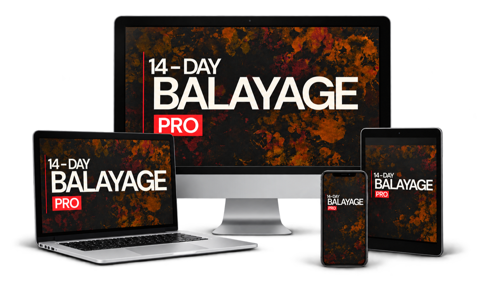 14-Day Balayage Pro on laptop, tablet and phone