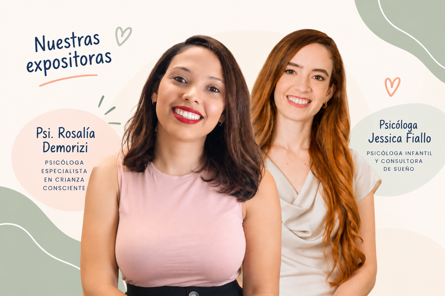 Foto de Psi. Rosalía Demorizi y Psicóloga Jessica Fiallo