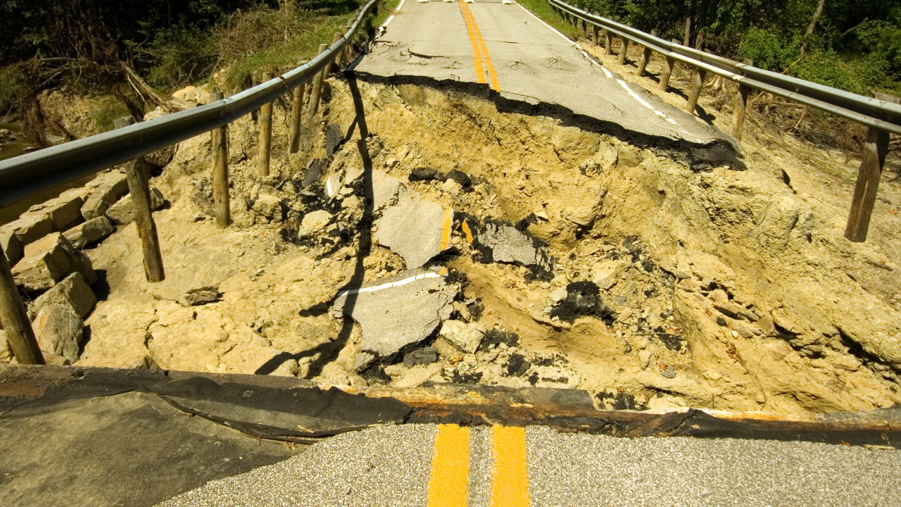 Bridge collapsed.