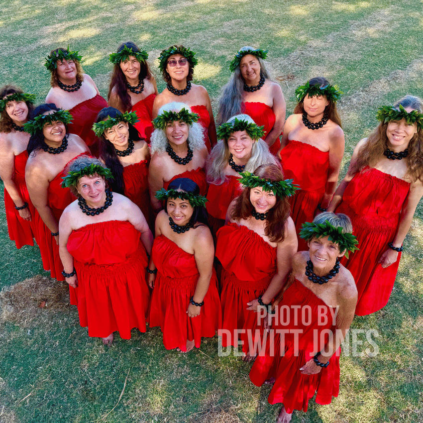 Beautiful Dancers ready to perform for the community of Kawela.