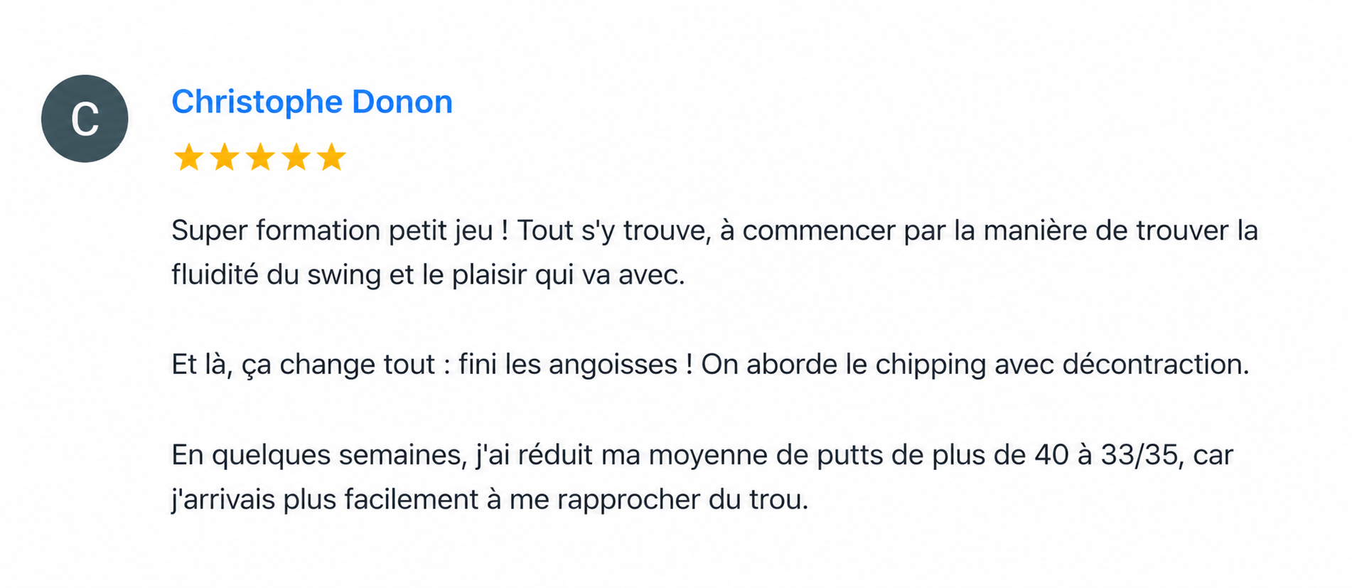 Témoignage de Christophe Donon