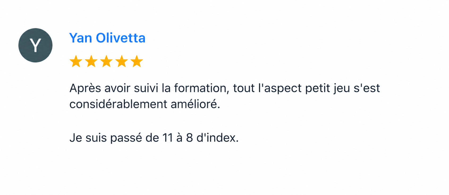 Témoignage de Yan Olivetta