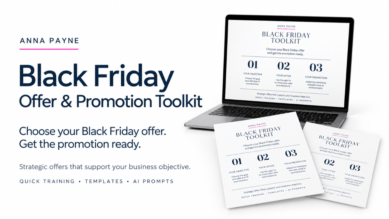 Anna Payne Black Friday Offer and Promotion Toolkit