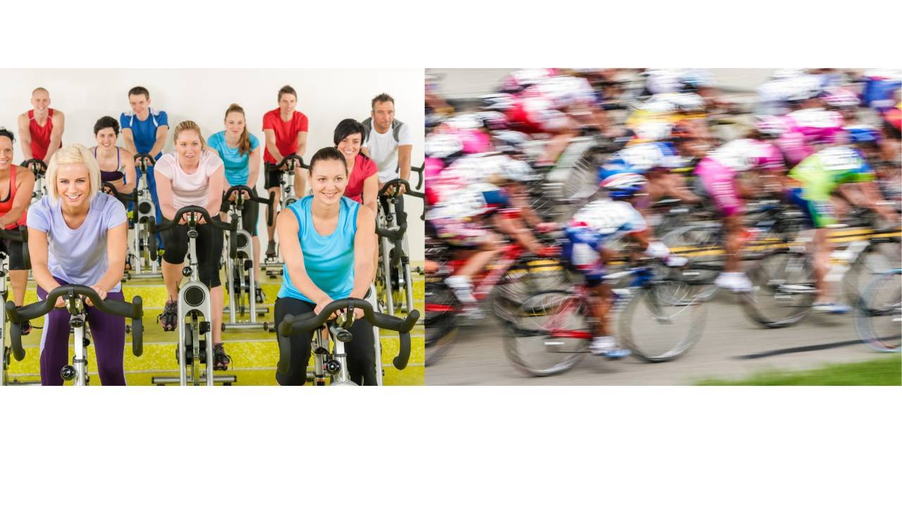 Riding in vs on the peloton