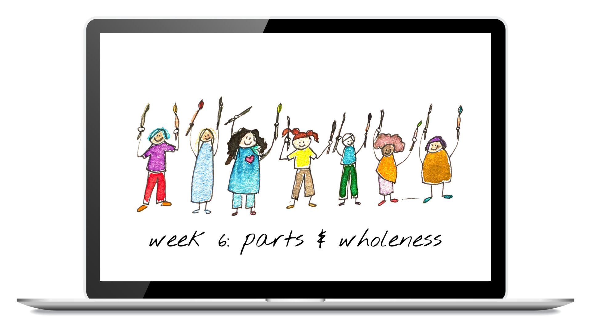 Everyday Self-Compassion Week 6 class shown on a laptop