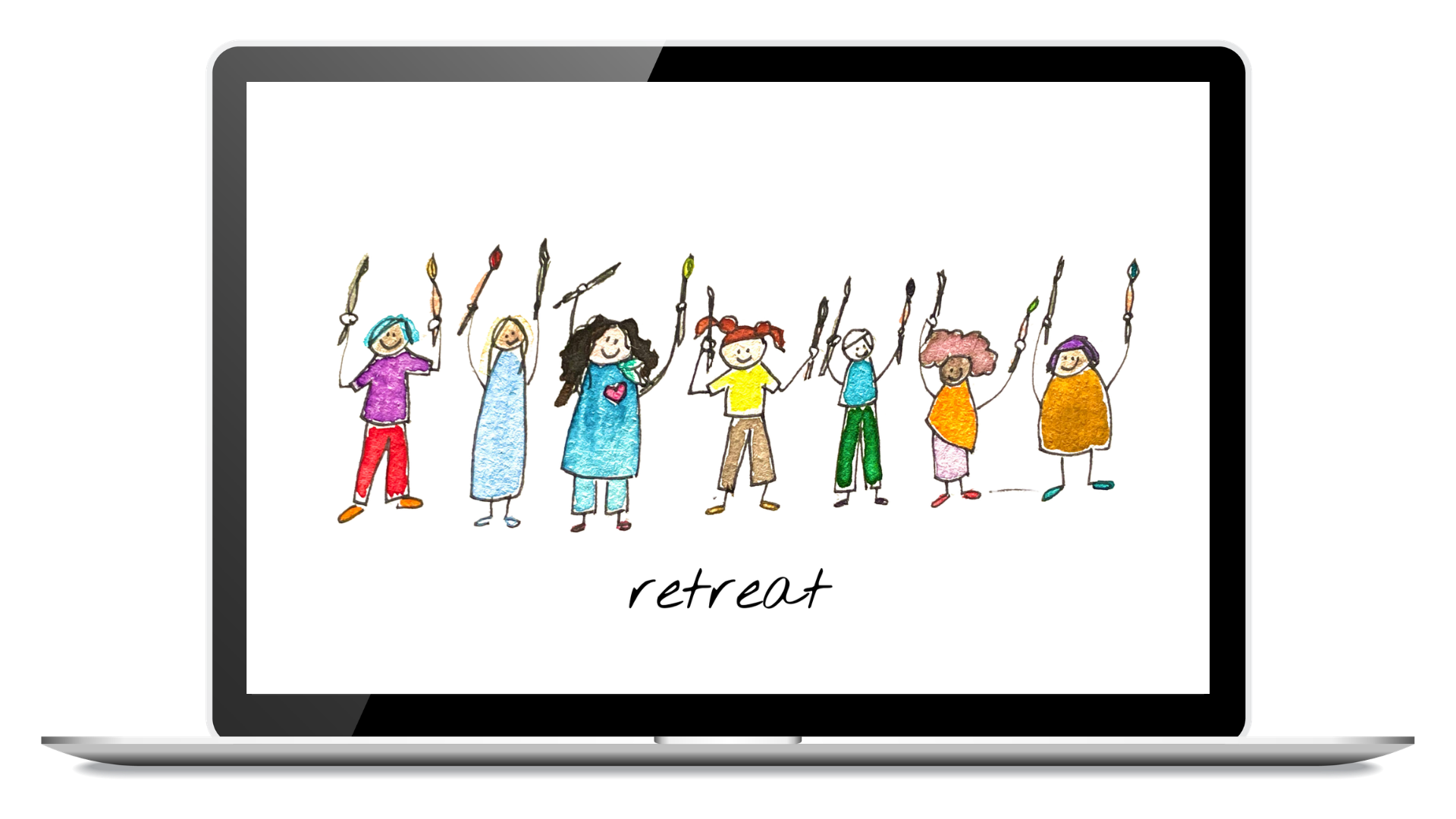 Everyday Self-Compassion Half-day retreat shown on a laptop