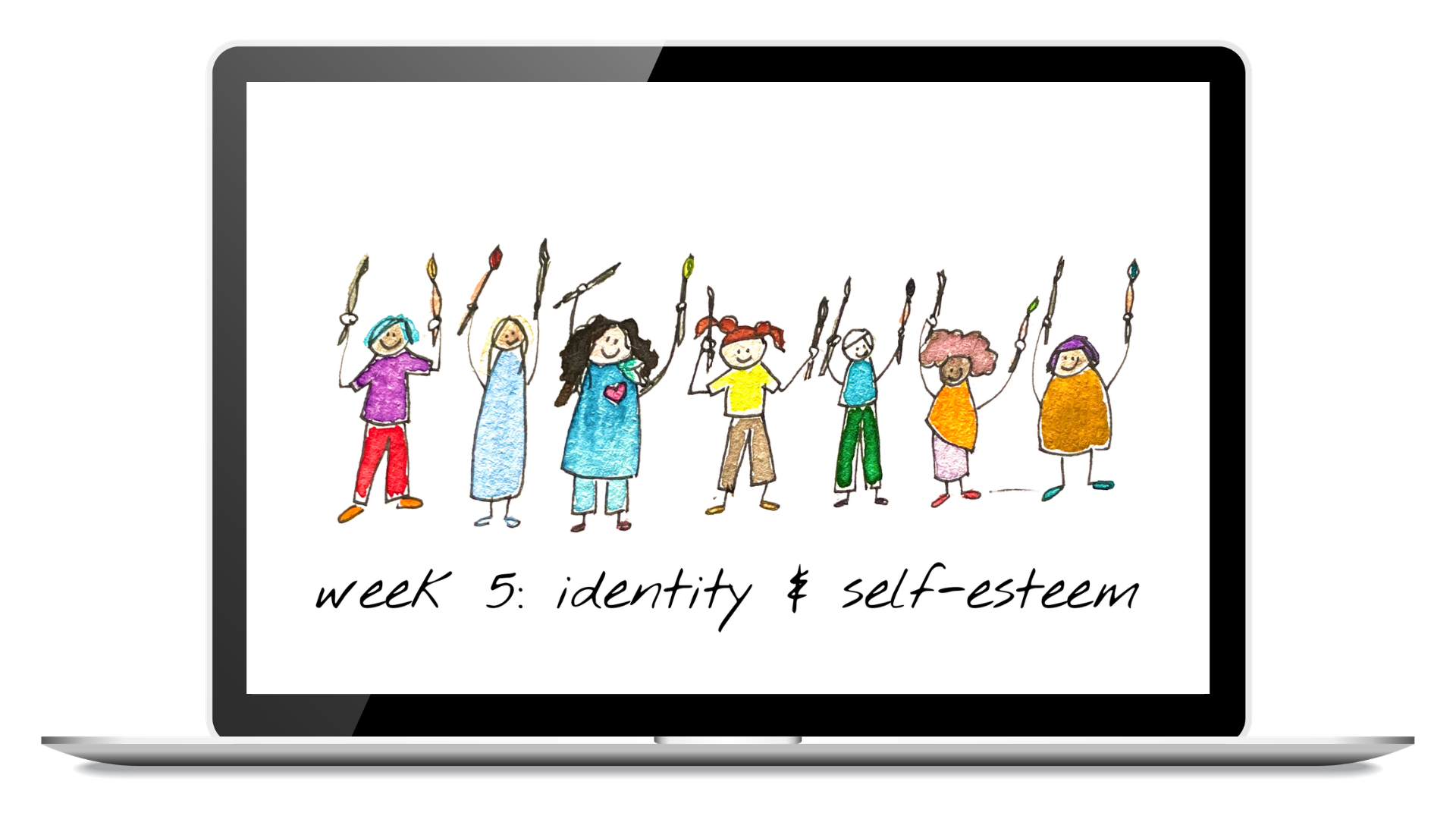 Everyday Self-Compassion Week 5 class shown on a laptop