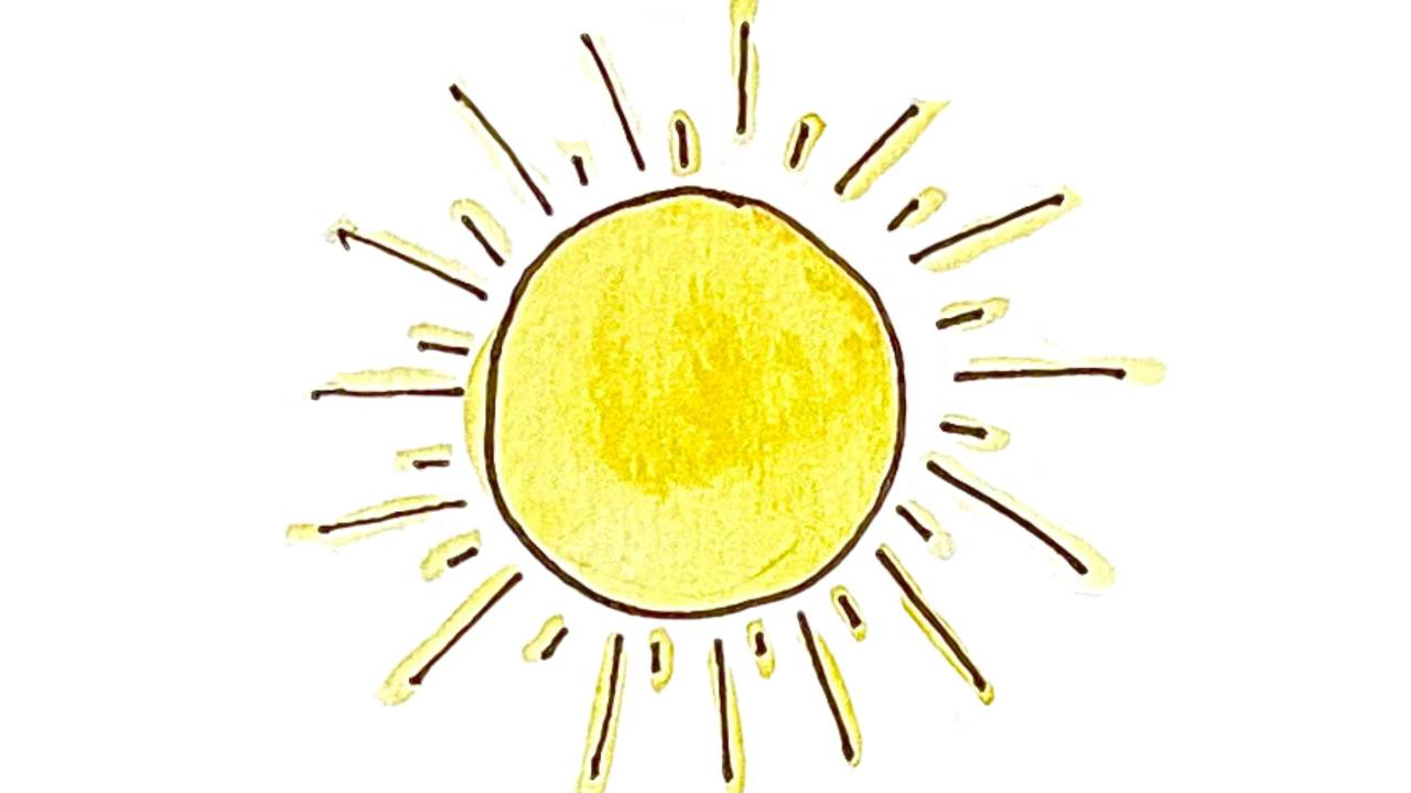 drawing of the sun