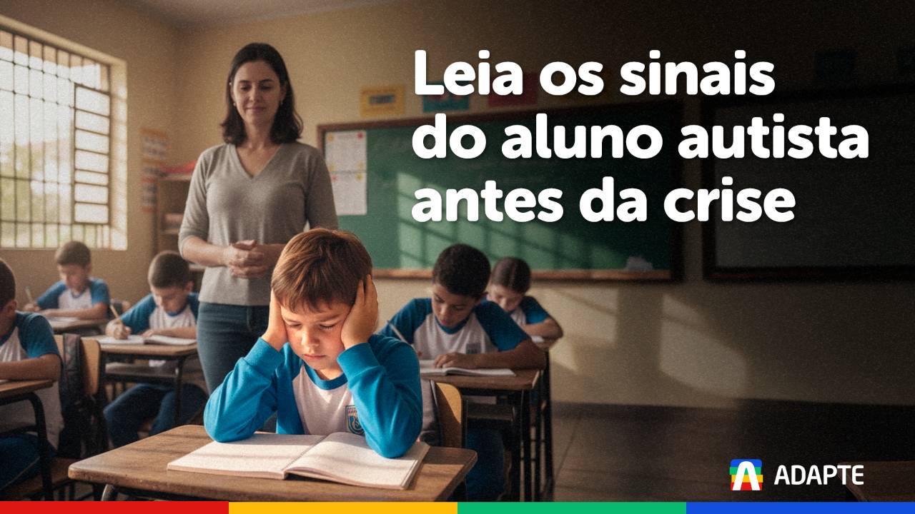 Leia os sinais do aluno autista antes da crise