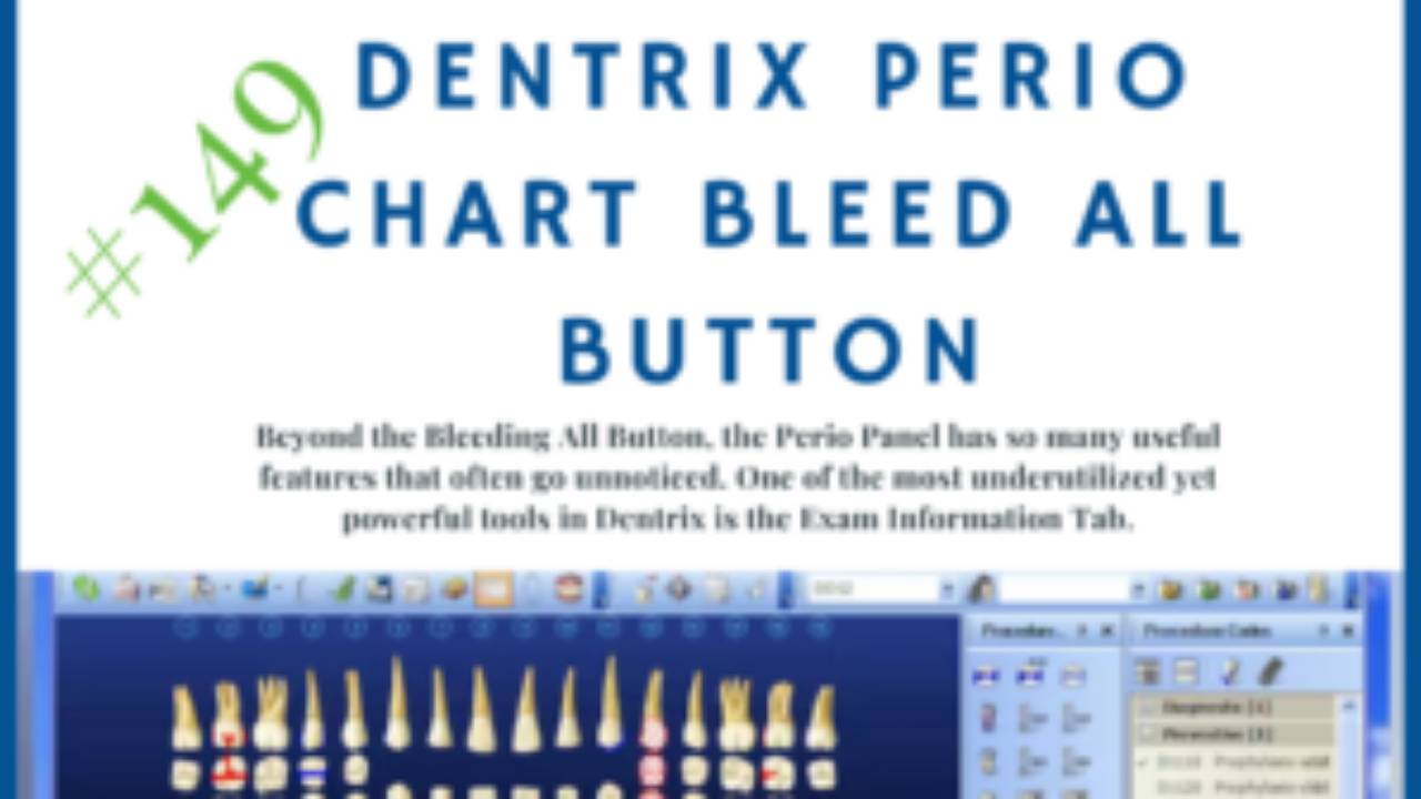 Dentrix Perio Chart Bleed All Button