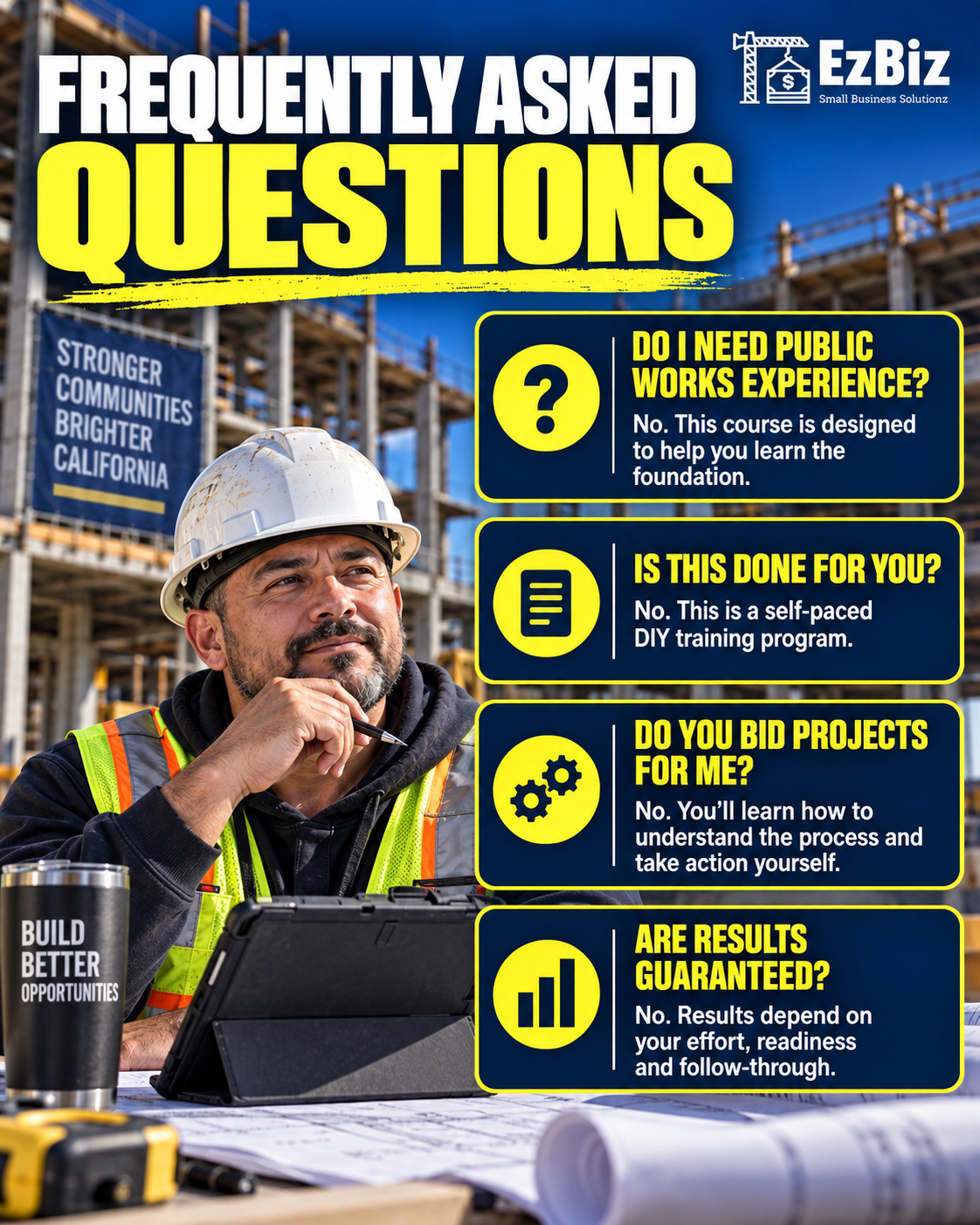 Public Works Pro frequently asked questions