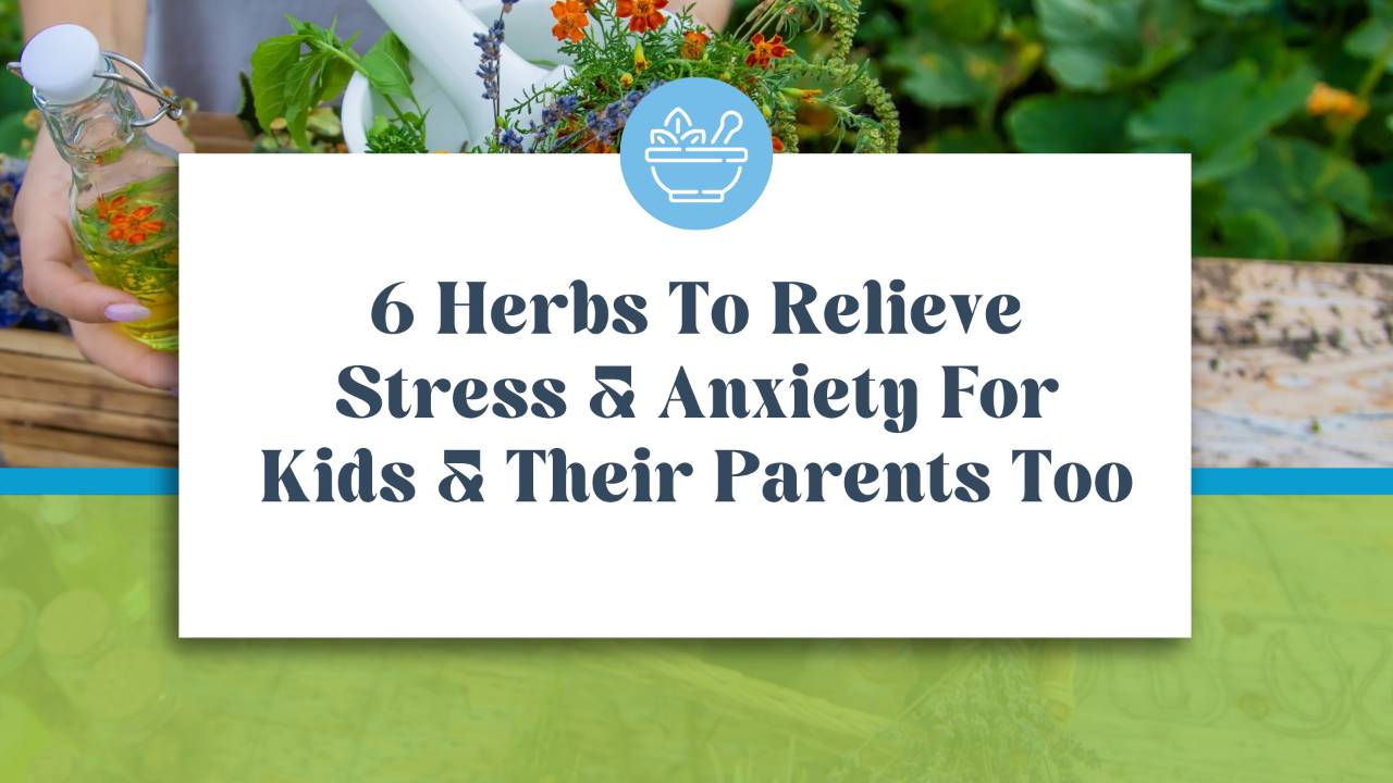 6 Herbs To Relieve Stress & Anxiety For Kids & Their Parents Too